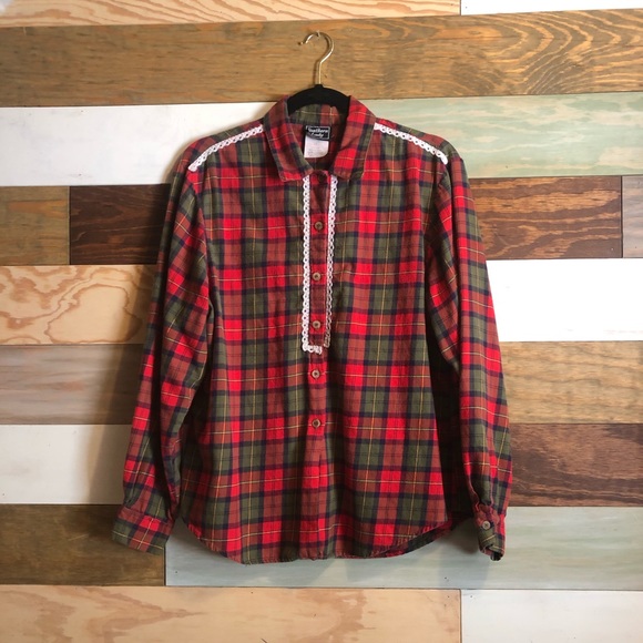 Southern Lady Tops - Vintage flannel